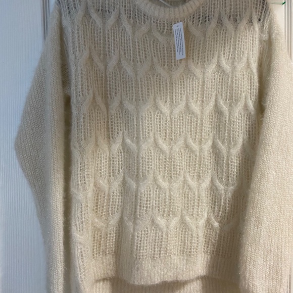 Soft surroundings sweater ivory size L large retail $89 NWT new - Picture 4 of 4